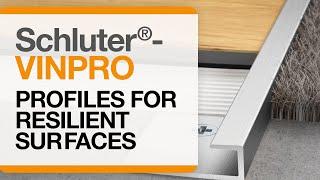 Schluter®-VINPRO: Profiles for resilient floor and wall coverings