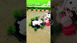 diy mini tractor mini cow mini water pump #shorts #shortsfeed