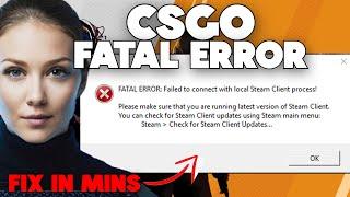 How To Fix CS2 FATAL ERROR: Failed To Connect With Local Steam Client Process (FASTEST WAY)