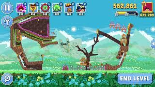 Angry Birds Friends Level 8 Tournament 1418 three stars NO POWER-UP walkthrough 2024-07-08