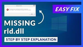 rld.dll Missing Error | How to Fix | 2 Fixes | 2021