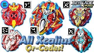 All Xcalius QR-CODES | Все Xcalius Qr-КОДЫ - Beyblade Burst Surge