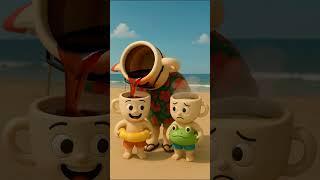 Troubled father at the beach 