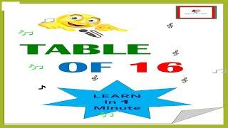 Trick to learn table of 16 |#education  #ytshorts#Tabletricks# #shorts#viral#tableof16 #shortsvideo