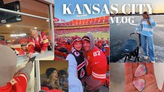 KC VLOG: flying with our baby, meeting Taylor Swifts dad, chiefs game & more!!!