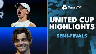 Swiatek vs Rybakina; Gauff, Fritz Battle For Final Spot | United Cup 2025 Semi-Final Highlights