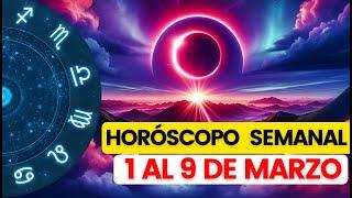  HORÓSCOPO SEMANAL del 1 al 9 de Marzo | Números de la Cábala y la Influencia Lunar 