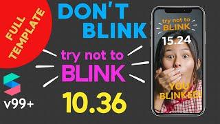 SPARK AR GAME | TRY NOT TO BLINK game template