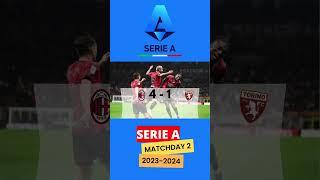 SERIE A 2023 2024 MATCHDAY 2  #football #ultimatefootballhighlight #yearofyou #shorts