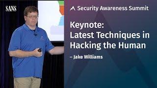 Latest Techniques in Hacking the Human | SANS Security Awareness Summit