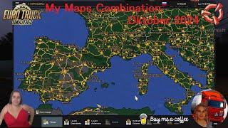 Euro Truck Simulator 2 (1.52) My Maps Installed Combination October 2024 + DLC's & Mods