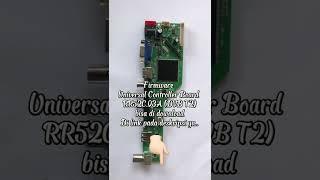 Link Download Firmware RR52C.03A Universal LCD LED TV Mainboard dengan DVB T2 support LENGKAP