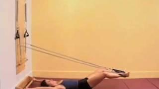 Ellie Herman demonstrates Levitation on the Pilates Springboard