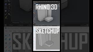 Rhino + SketchUp | Sweep and Follow Me | #rhino3d #sketchup #rhinoceros3d