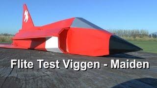 Flite Test FT Viggen - Maiden Flight