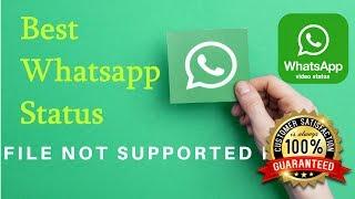 WhatsApp Status file not supported fix 2023 (100%  Working)