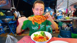 Huge DINO NOODLES!! Must Eat at Thailand’s Epic Street Food Fair!!