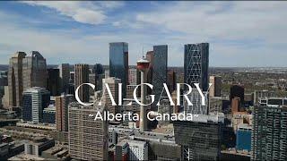 Stunning aerial views of Calgary Alberta Canada l 4k Drone