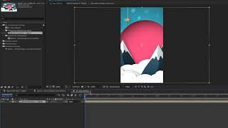 Prepare horizontal compositions in After Effects for export to vertical Instagram Stories