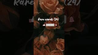 Rare words#aesthetic#ytshorts
