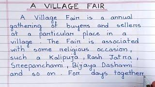 A Village Fair Essay In English || Short Essay Writing ||