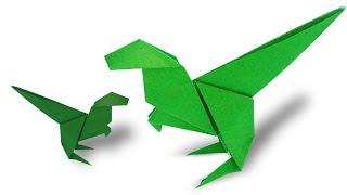 Как сделать тираннозавра Динозавр из бумаги - How to make a tyrannosaurus dinosaur from paper