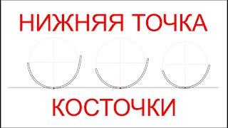 Правильное положение косточки бюстгальтера.