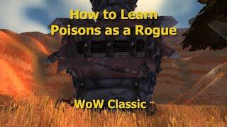 WoW Classic Rogue Poison Quest--How to learn poisons as a Rogue--Horde