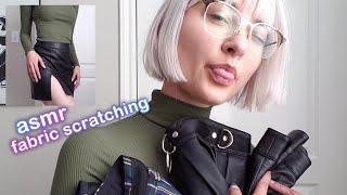 ASMR | Fabric Scratching SKIRT COLLECTION No Talking w/ Hand Rubbing & Skin Scratching