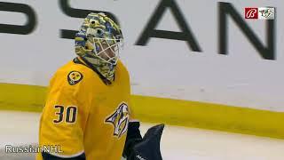 Yaroslav Askarov makes 6 saves in his second NHL game vs Hurricanes (27 dec 2023)