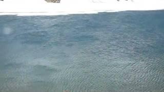 Patagonia Chile: Wind gusts on Glacial lake near Cerro Castillo