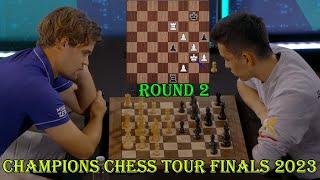 Magnus Carlsen vs Nodirbek Abdusattorov || Champions Chess Tour Finals 2023 - R1 - G3