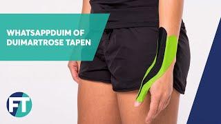 WhatsApp duim of duimartrose tapen | Medical Taping | Fysiotape