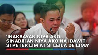 Kerwin Espinosa claims Bato forced him to implicate De Lima in drug trade