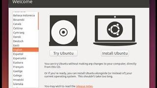 How to install Ubuntu  and make Swap Partition using a USB Flash drive [HD]