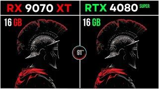 RX 9070 XT VS RTX 4080 SUPER  : TEST IN 20 GAMES