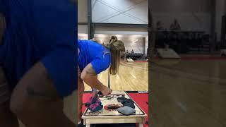 A Cornhole Battle between BG Throwers - Nicole Pratt and Emily Downer