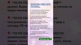 ПАМЯТКА ТЕЛА ПРИ СТРЕССЕ