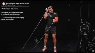 Dopa Alternating Biceps Curl | Strengthen Biceps & Forearms with Resistance Band