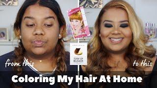 Hair Color At Home : From Black to Brown Blonde | Amatuer | Ashyy Edward