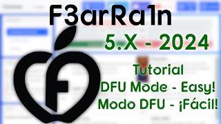 F3arRa1n iCloud 2024 Bypass - Tutorial - DFU Mode - Modo DFU