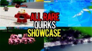 [NEW CODE!] EVERY RARE QUIRKS SHOWCASE IN BOKU NO ROBLOX:REMASTERED