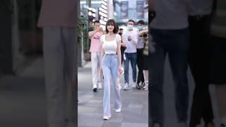 beautiful girl street fashion style china#chinesefashion #tiktok #shorts