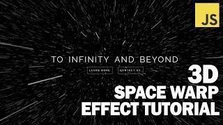 3D Space Warp JavaScript Effect - Three.js Tutorial