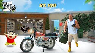 GTA 5: Franklin & Shinchan Stealing Yamaha Rx 100 Bike In Gta5...! ( Gta5 mods )