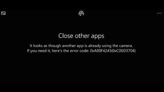 Fix Camera Error Code 0xA00F4243 (0xC00D3704) on Windows 10