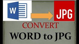 Word to JPG - Convert your Doc to JPG in Windows 10