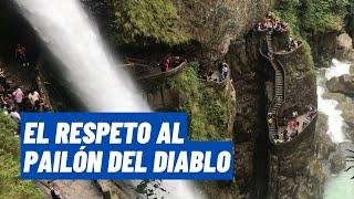 Así es el imponente "Pailón del Diablo", en Baños