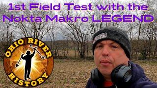 Nokta Makro Legend 1st field test #noktalegend #legend #MondayDigs field mode testing 1st impression