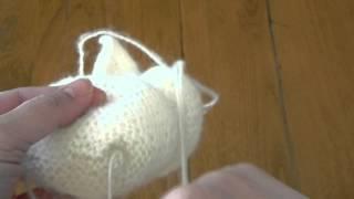 How to Knit - Darn in ends on a plush object